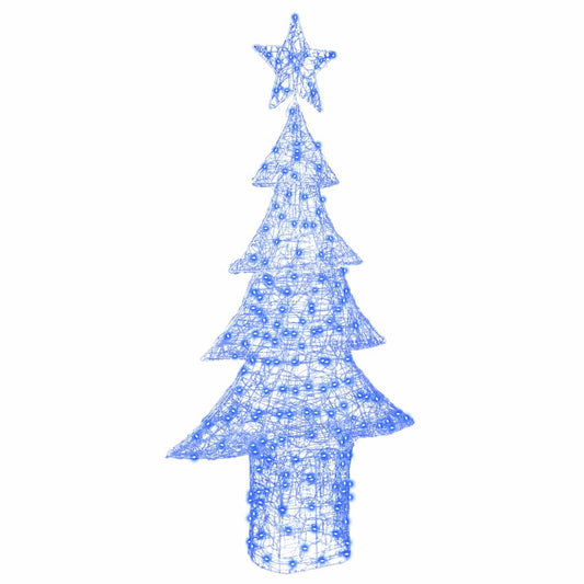 vidaXL Christmas Tree with 240 LEDs Blue 180 cm Acrylic