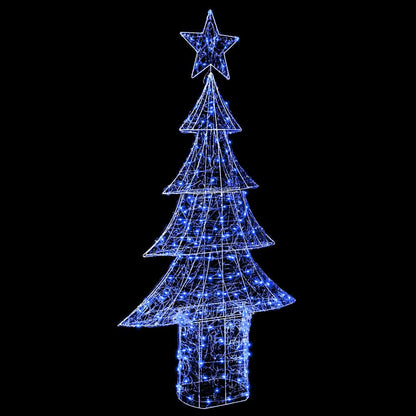 vidaXL Christmas Tree with 240 LEDs Blue 180 cm Acrylic