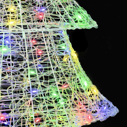 vidaXL Christmas Tree with 240 LEDs Multicolour 180 cm Acrylic