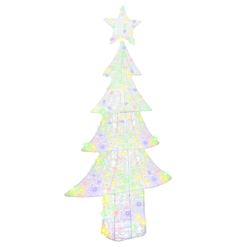 vidaXL Christmas Tree with 240 LEDs Multicolour 180 cm Acrylic