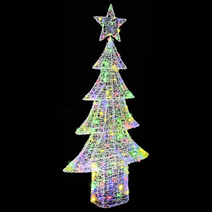 vidaXL Christmas Tree with 240 LEDs Multicolour 180 cm Acrylic