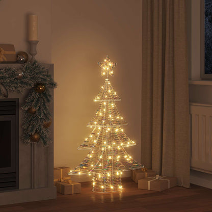 vidaXL Christmas Tree with 120 LEDs Warm white 120.5 cm PET
