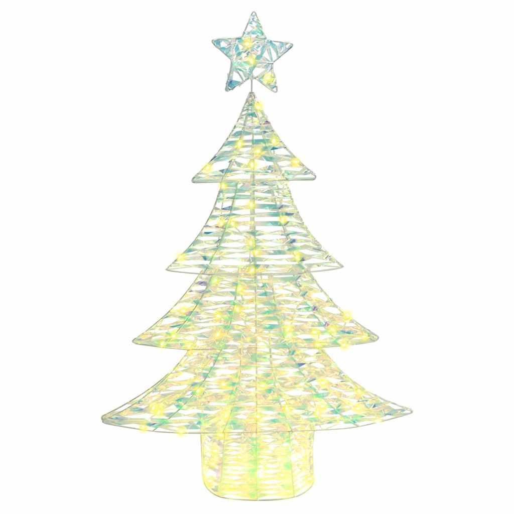 vidaXL Christmas Tree with 120 LEDs Warm white 120.5 cm PET