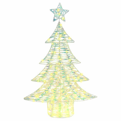 vidaXL Christmas Tree with 120 LEDs Warm white 120.5 cm PET
