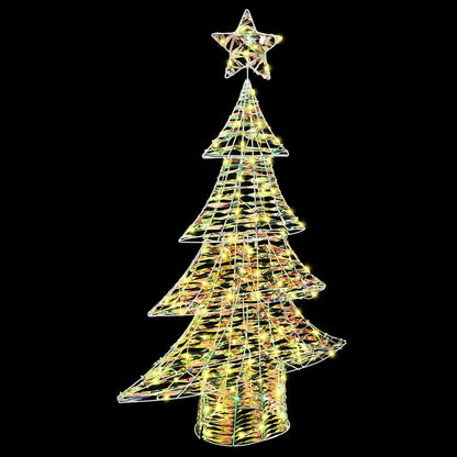 vidaXL Christmas Tree with 120 LEDs Warm white 120.5 cm PET