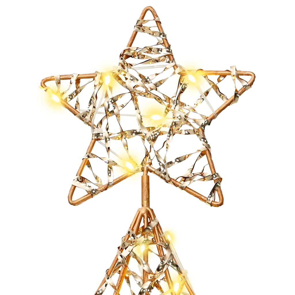 vidaXL Christmas Tree with 120 LEDs Warm white 120.5 cm PET