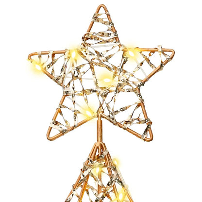 vidaXL Christmas Tree with 120 LEDs Warm white 120.5 cm PET