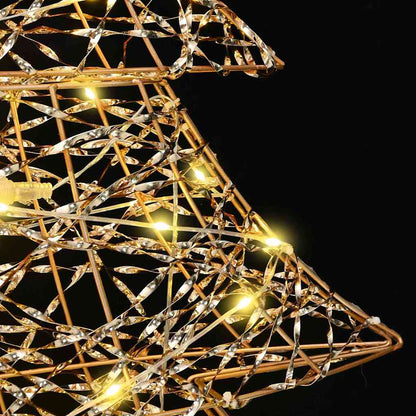 vidaXL Christmas Tree with 120 LEDs Warm white 120.5 cm PET