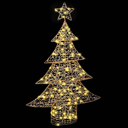 vidaXL Christmas Tree with 120 LEDs Warm white 120.5 cm PET