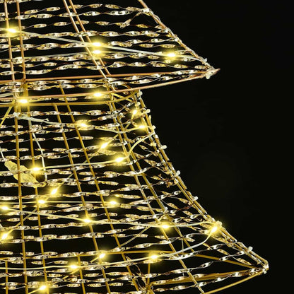 vidaXL Christmas Tree with 160 LEDs Warm white 151 cm PET