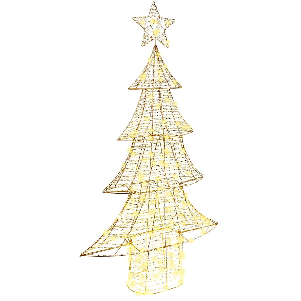 vidaXL Christmas Tree with 160 LEDs Warm white 151 cm PET