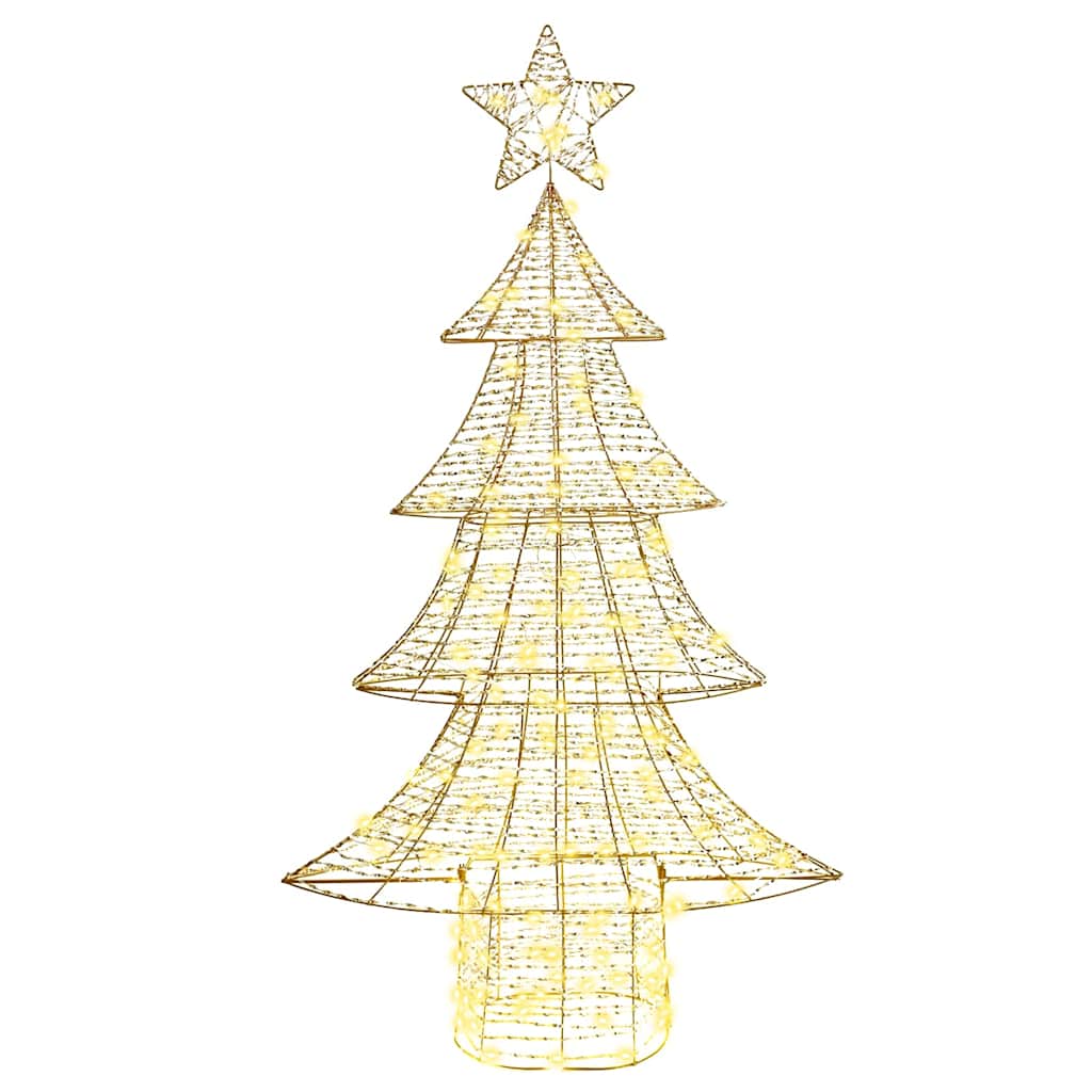 vidaXL Christmas Tree with 160 LEDs Warm white 151 cm PET