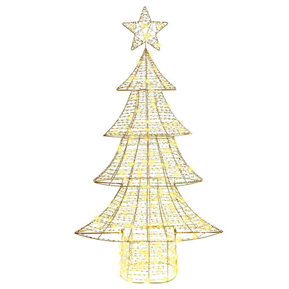 vidaXL Christmas Tree with 160 LEDs Warm white 151 cm PET
