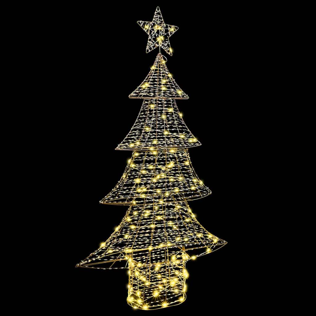 vidaXL Christmas Tree with 160 LEDs Warm white 151 cm PET