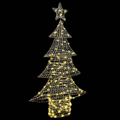 vidaXL Christmas Tree with 160 LEDs Warm white 151 cm PET
