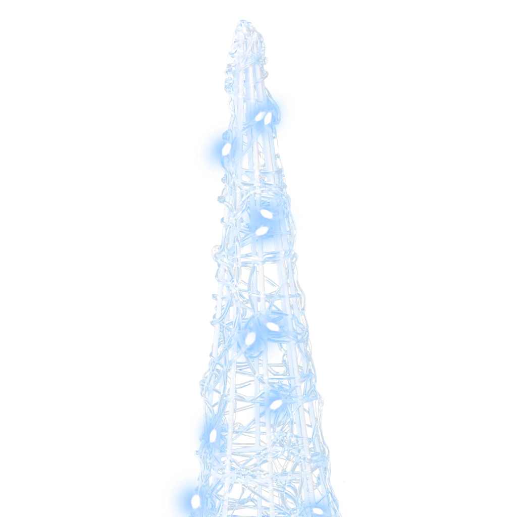 vidaXL Christmas Tree 3 pcs Cold white 20 x 20 x 80 cm Acrylic