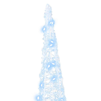 vidaXL Christmas Tree 3 pcs Cold white 20 x 20 x 80 cm Acrylic