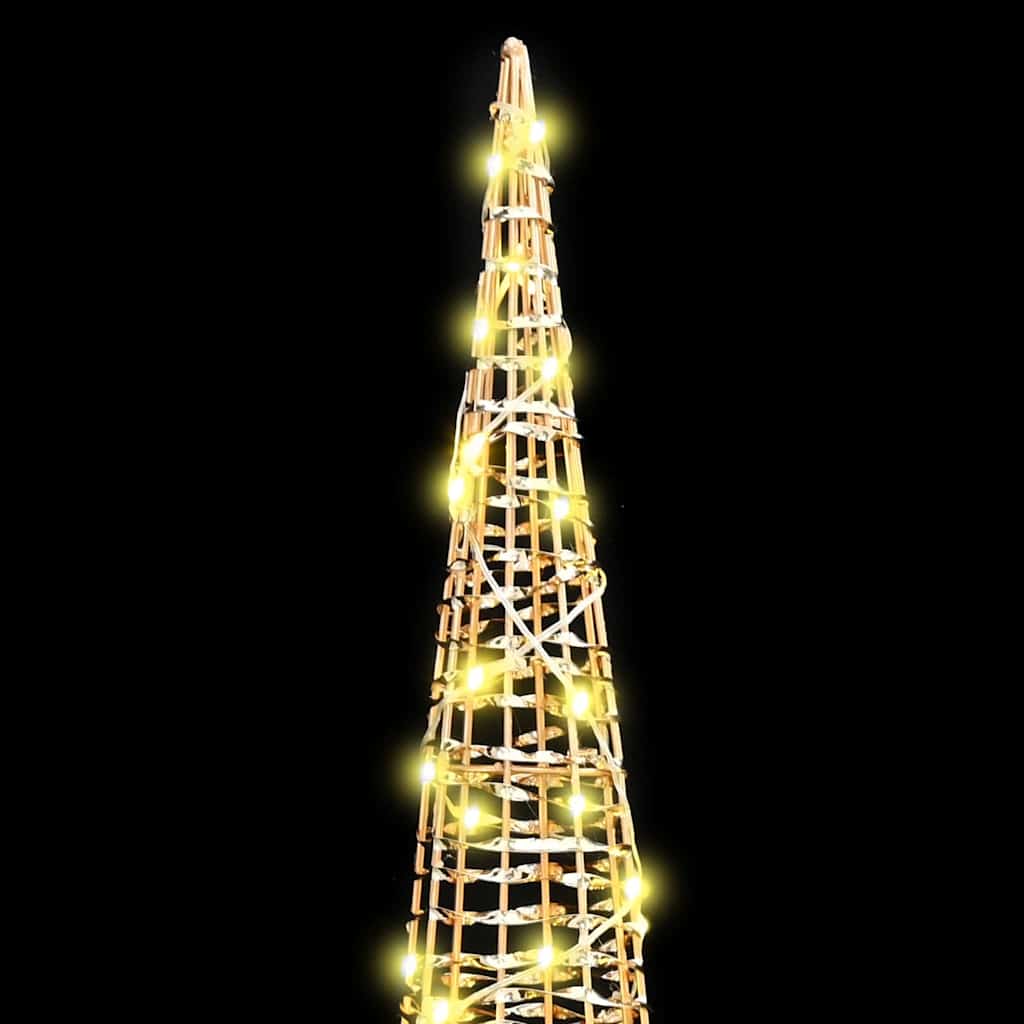 vidaXL Christmas Tree 3 pcs Warm white 20 x 20 x 80 cm PET