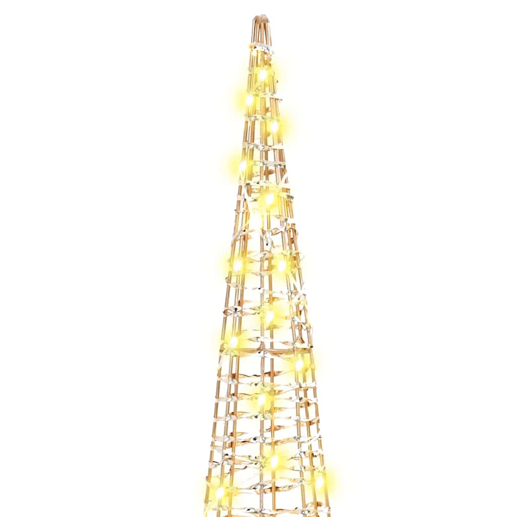 vidaXL Christmas Tree 3 pcs Warm white 20 x 20 x 80 cm PET