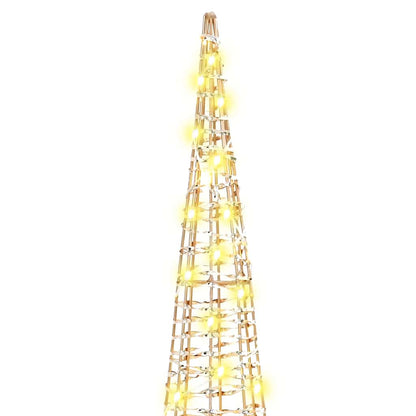 vidaXL Christmas Tree 3 pcs Warm white 20 x 20 x 80 cm PET