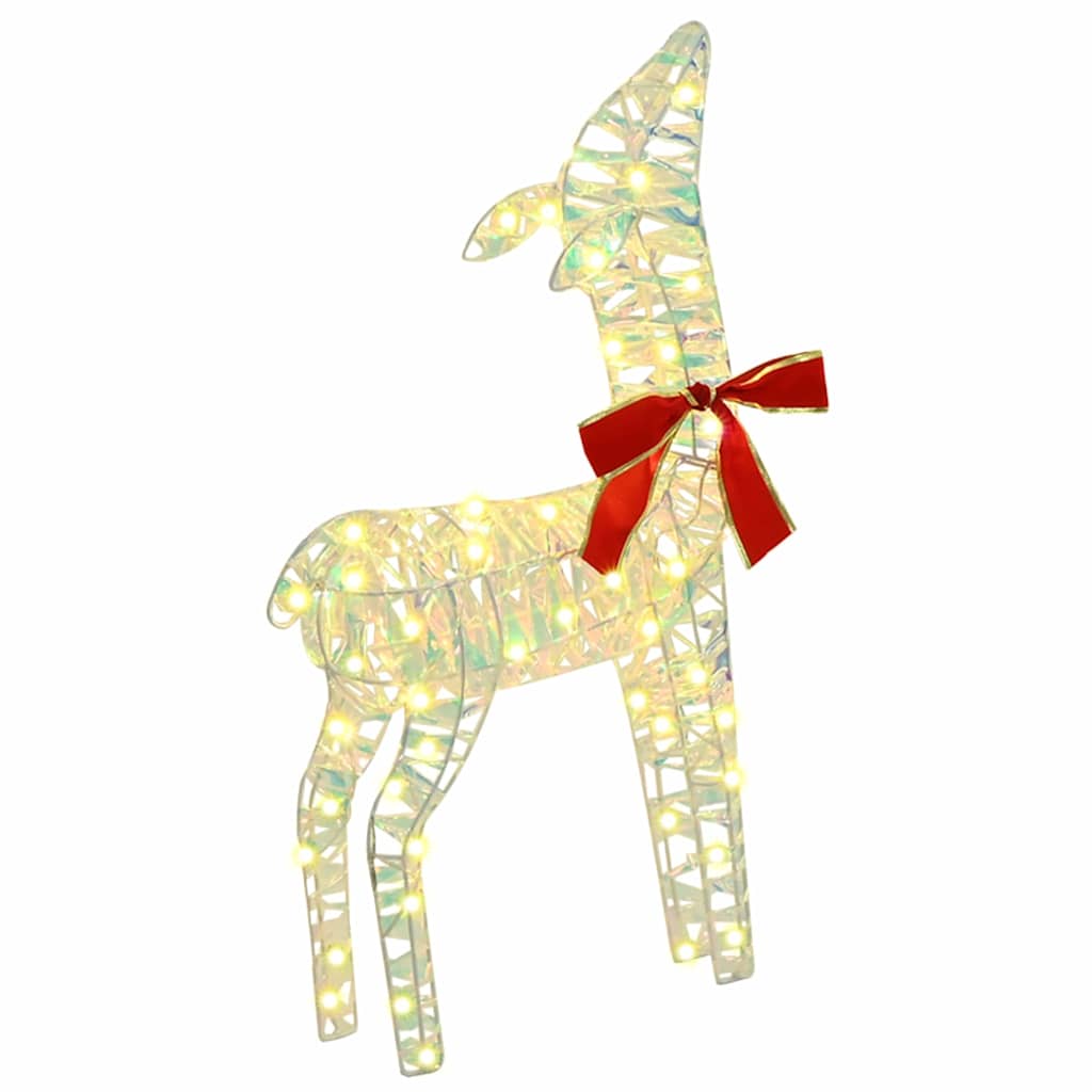 vidaXL Reindeer Family 3 pcs 300 LEDs Warm white 67 x 26 x 127 cm PET