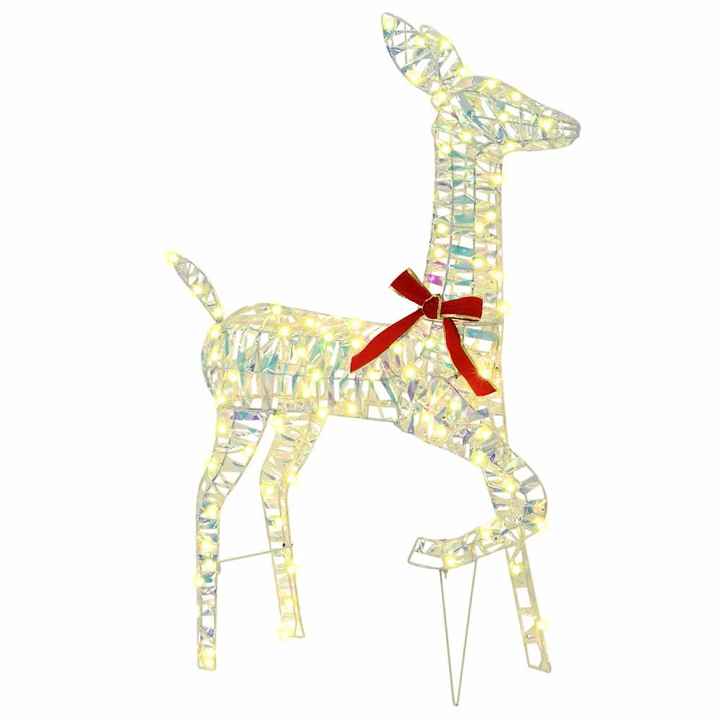 vidaXL Reindeer Family 3 pcs 300 LEDs Warm white 67 x 26 x 127 cm PET