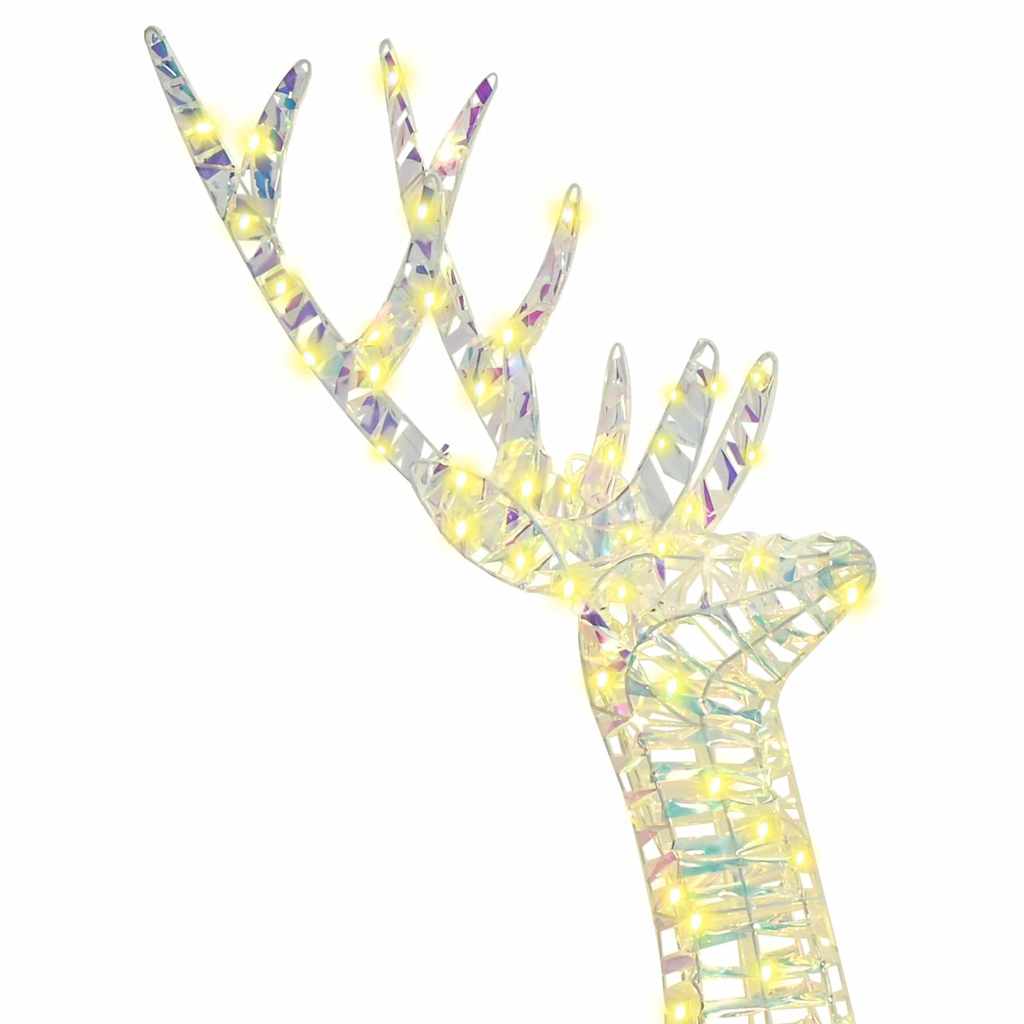 vidaXL 3D Reindeer 140 LEDs Warm white 128 cm PET