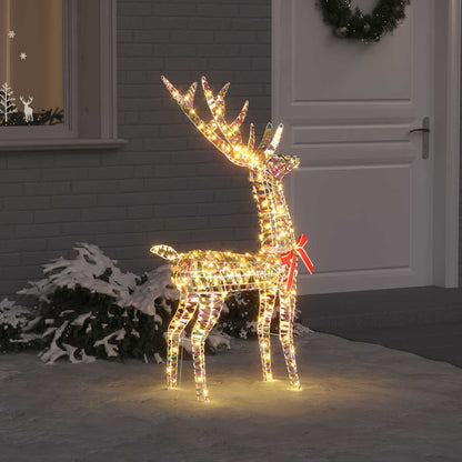vidaXL 3D Reindeer 140 LEDs Warm white 128 cm PET