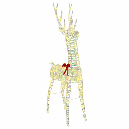 vidaXL 3D Reindeer 140 LEDs Warm white 128 cm PET