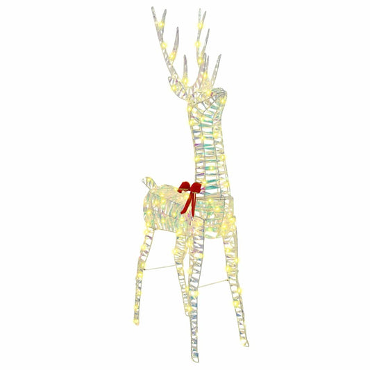 vidaXL 3D Reindeer 140 LEDs Warm white 128 cm PET