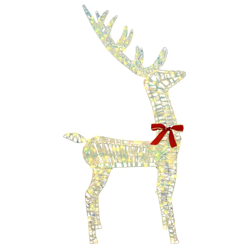 vidaXL 3D Reindeer 140 LEDs Warm white 128 cm PET