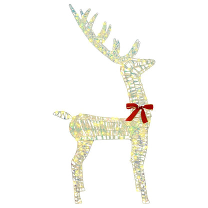 vidaXL 3D Reindeer 140 LEDs Warm white 128 cm PET