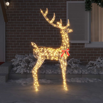vidaXL 3D Reindeer 250 LEDs Warm white 96 x 40 x 180 cm PET