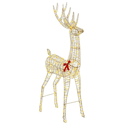 vidaXL 3D Reindeer 250 LEDs Warm white 96 x 40 x 180 cm PET