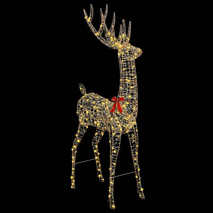 vidaXL 3D Reindeer 250 LEDs Warm white 96 x 40 x 180 cm PET
