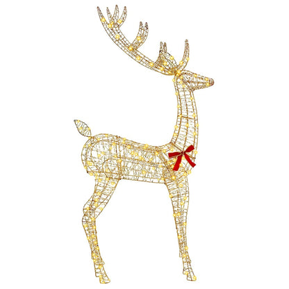 vidaXL 3D Reindeer 250 LEDs Warm white 96 x 40 x 180 cm PET