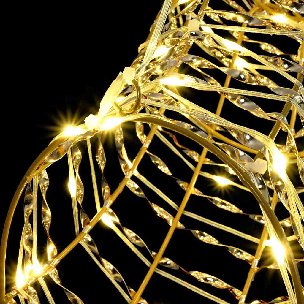 vidaXL Reindeer Pull Sleigh Warm white 60 cm PET