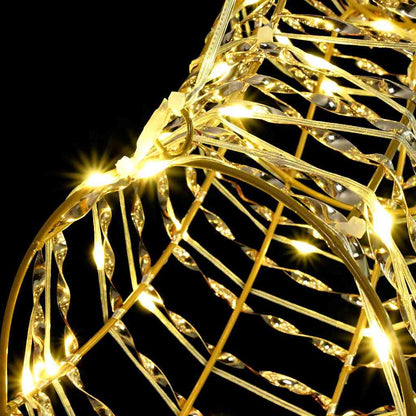 vidaXL Reindeer Pull Sleigh Warm white 60 cm PET