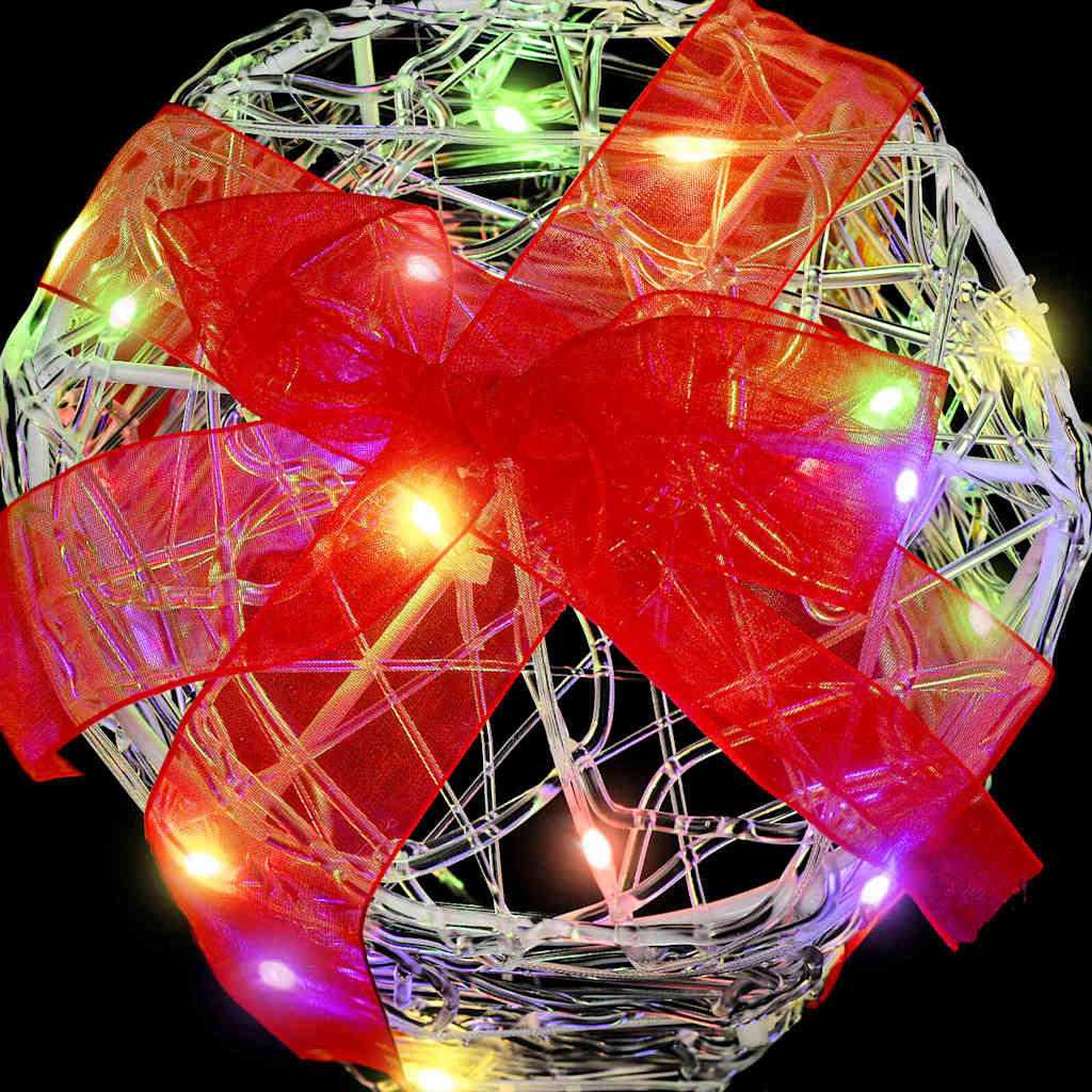 vidaXL Gift Box Decoration 3 pcs Colourful 20 x 20 x 21 cm Acrylic