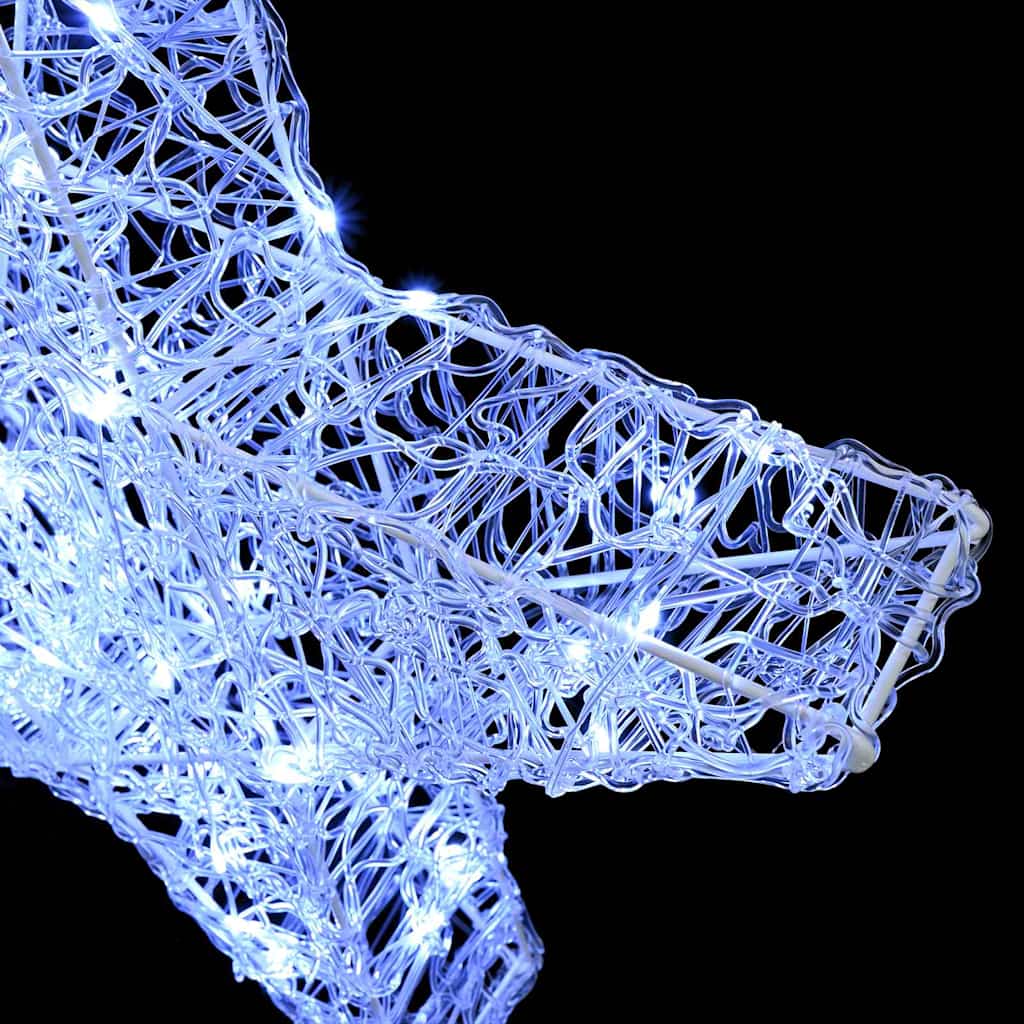 vidaXL 3D Star with 50 LEDs Cold white 55 x 53.5 x 10 cm Acrylic