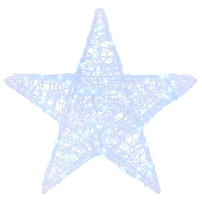 vidaXL 3D Star with 50 LEDs Cold white 55 x 53.5 x 10 cm Acrylic