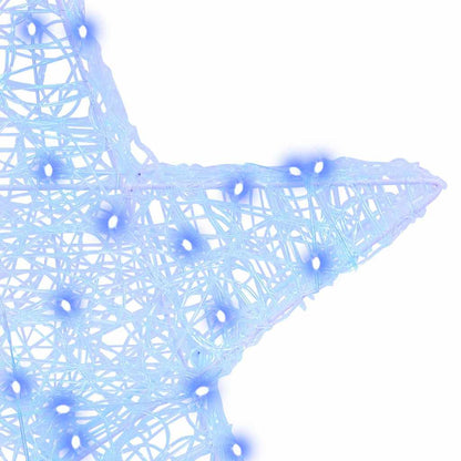 vidaXL 3D Star with 50 LEDs Blue 55 x 53.5 x 10 cm Acrylic
