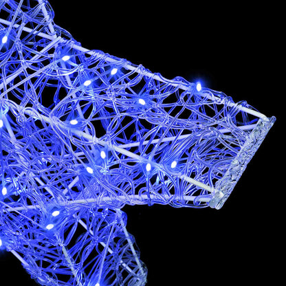 vidaXL 3D Star with 50 LEDs Blue 55 x 53.5 x 10 cm Acrylic