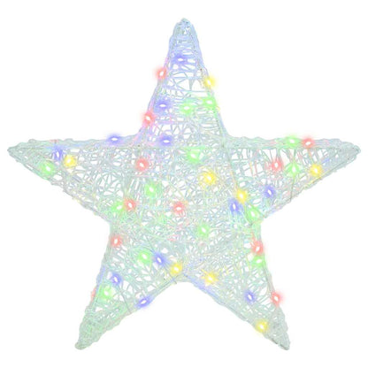 vidaXL 3D Star with 50 LEDs Multicolour 55 x 53.5 x 10 cm Acrylic