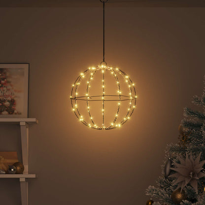 vidaXL Ball Warm white 30 x 30 x 32 cm Metal 96 LEDs