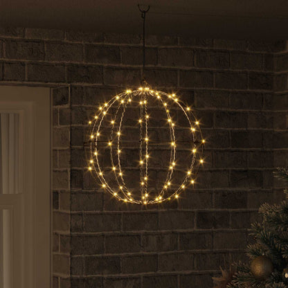 vidaXL Ball Warm white 40 x 40 x 42 cm Metal 120 LEDs