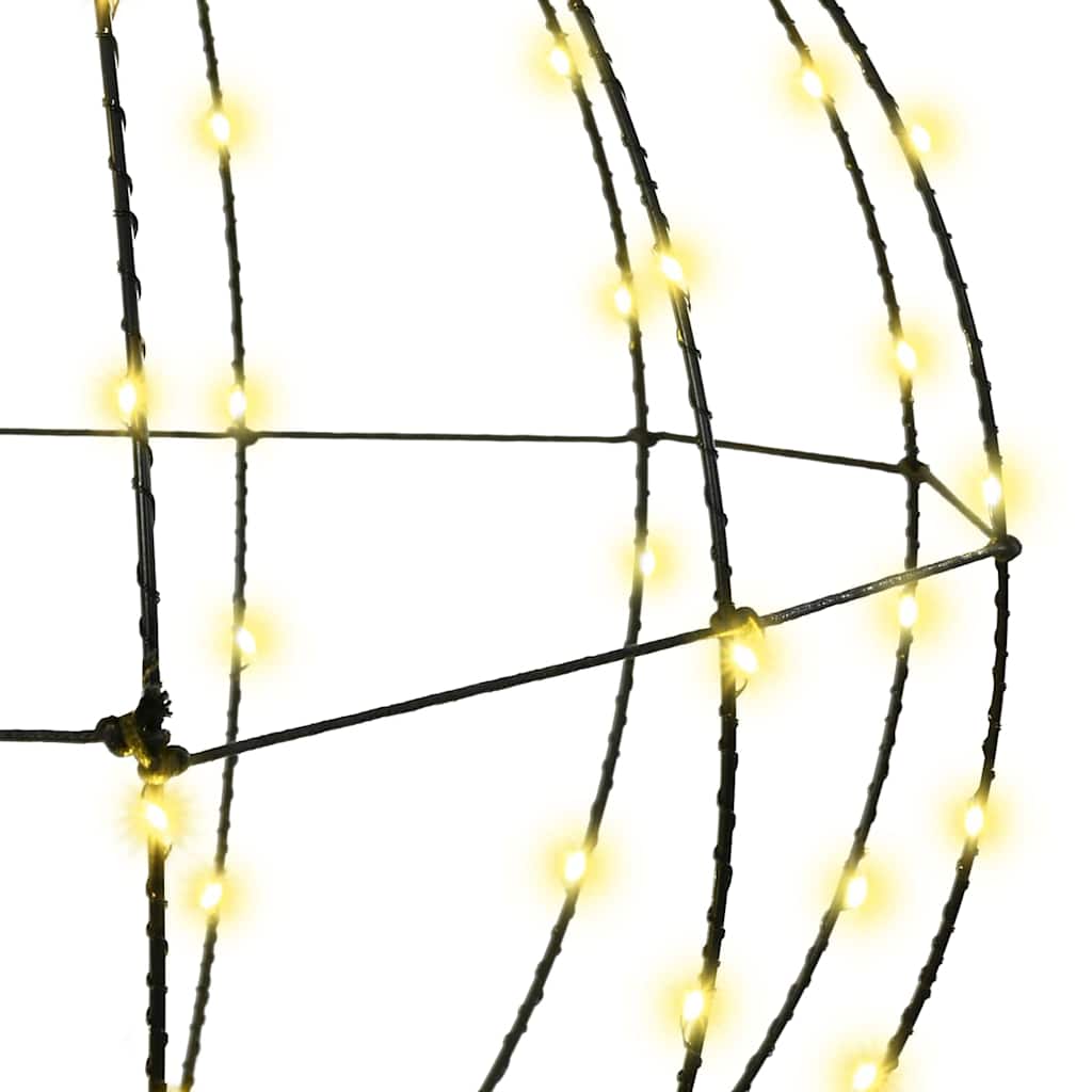 vidaXL Ball with 192 LEDs Warm white 59.5 x 59.5 x 63 cm Metal