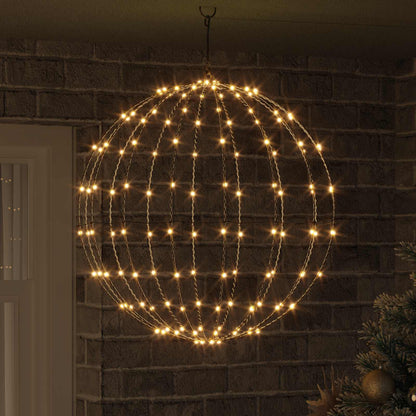 vidaXL Ball with 192 LEDs Warm white 59.5 x 59.5 x 63 cm Metal