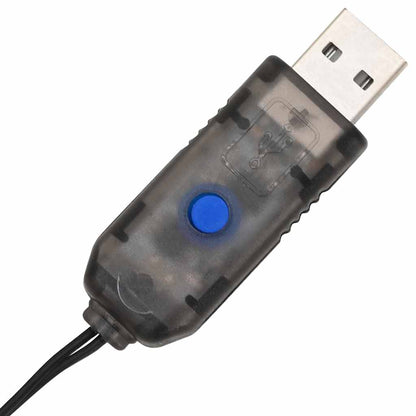 vidaXL Ball with 384 LEDs 2 pcs Warm white 59.5 x 59.5 x 63 cm Metal