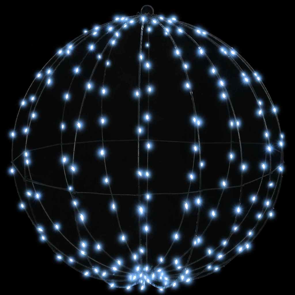 vidaXL Ball 2 pcs Cold white 60 x 60 x 62 cm Metal 384 LEDs